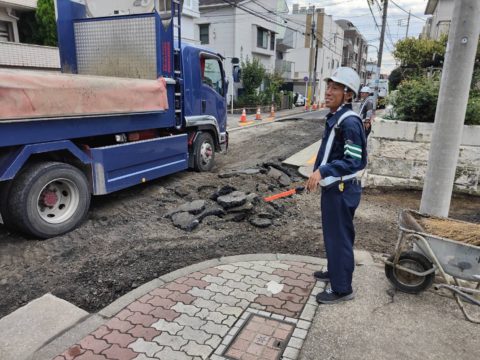 大田区内　車道舗装工事