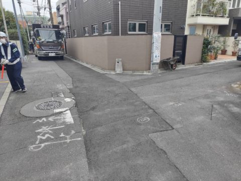 埼玉県草加市内　車道舗装工事